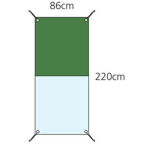 Dimensioni per la copertura combi Eglu Cube 1m