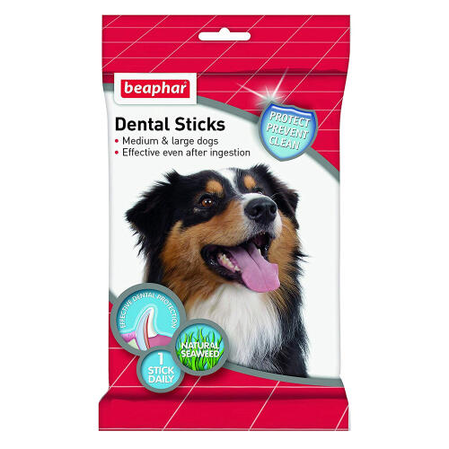 Beaphar dental sticks voor middelgrote en grote honden