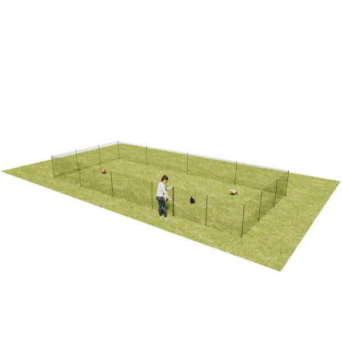 Omlet chicken fencing mk2 - 32 metres - inc. gate, poles and guy lines