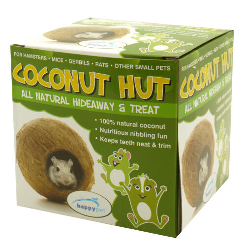 Kokosnuss-hütte für kleintiere