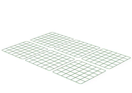 Zippi panele podłoGowe na wybieg dla królików - opakowanie 6 szt.