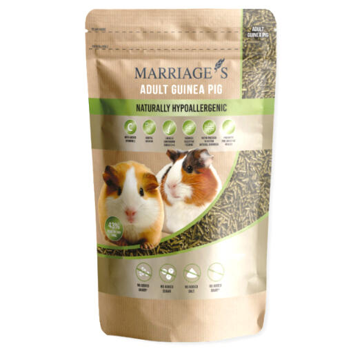 Marriage's hypoallergenic nutri pressed marsvinefoder pellets 2 kg