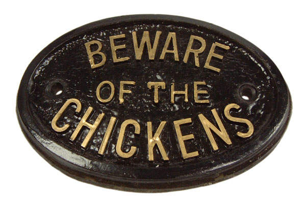 Attention à la plaque des poulets