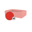 Omlet lit pour chien à traverses en mousse à mémoire de forme, de taille moyenne, en rouge cerise