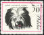 En polsk låglands sheepdog på ett polskt frimärke