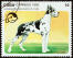 En dogge på ett kubanskt frimärke