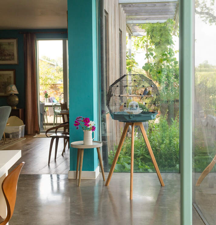The breathtaking design of the Geo Bird Cage makes it a focal point for any room