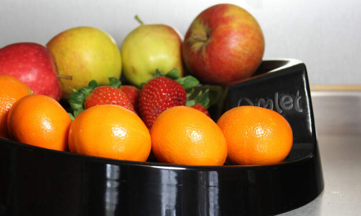 Miska Rollabowl to stylowe rozwiązanie dla problemu przechowywania owoców