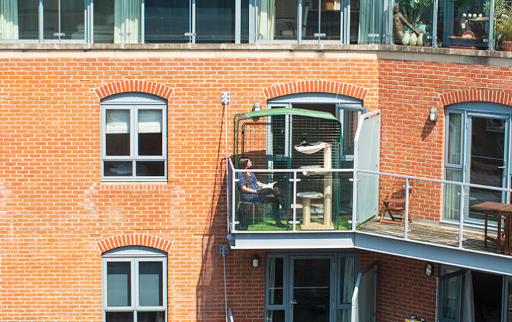 U kunt uw kat-proof balkon zoals voorheen blijven gebruiken