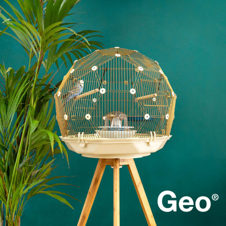 The Omlet Geo Bird Cage is a beautiful bird cage.