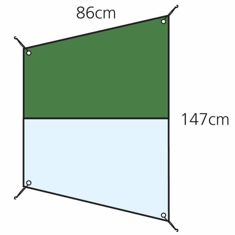Dimensions for the Eglu Go and Classic combi half length cover