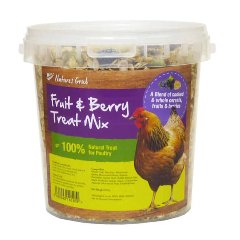 Natures grub fruit &amp; berry poultry treat mix - 1.2kg