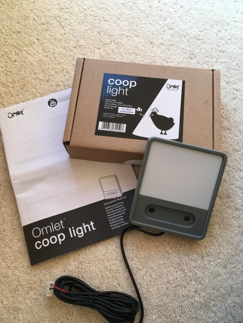 Just received this new coop light