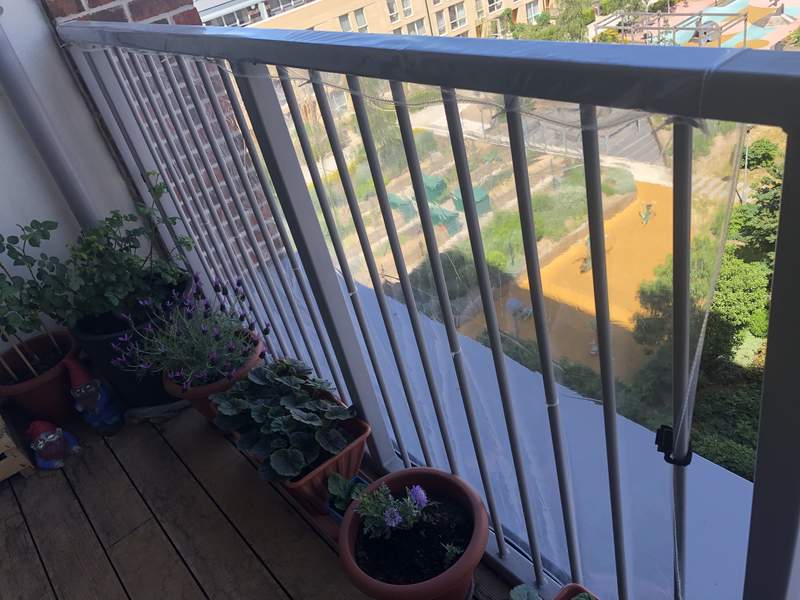 Balkon windschutz