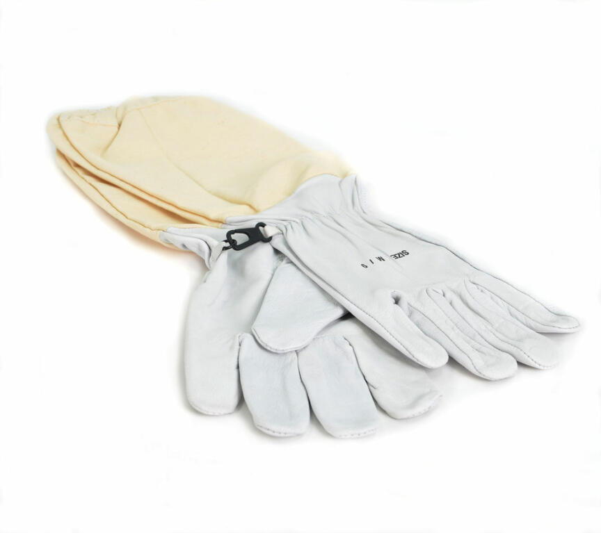 Handskar i läder för biodling