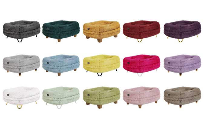 Maya cama para gatos donut selección de 15 colores y pies de diseño
