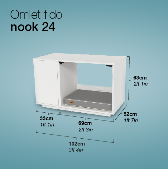 Dimensioni di Omlet Fido Nook 24