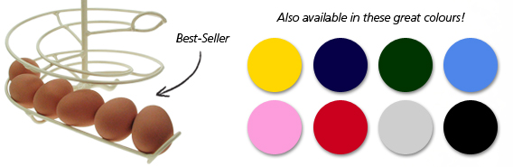 The Egg skelter colour selection.