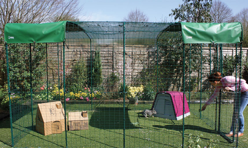 An extended 3x4x2 Outdoor Rabbit Run will give your pet rabbits lots of space to hop around in.